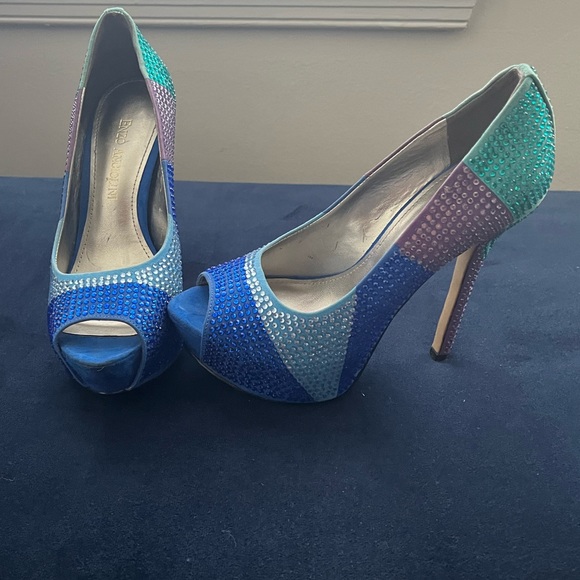 Enzo Angiolini Multi-colored Rhinestone Pumps - Picture 6 of 12